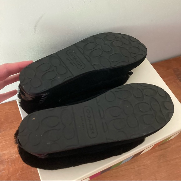 Coach Signature Arleen Jacquard Sherpa Moccasin Slippers - Picture 7 of 11